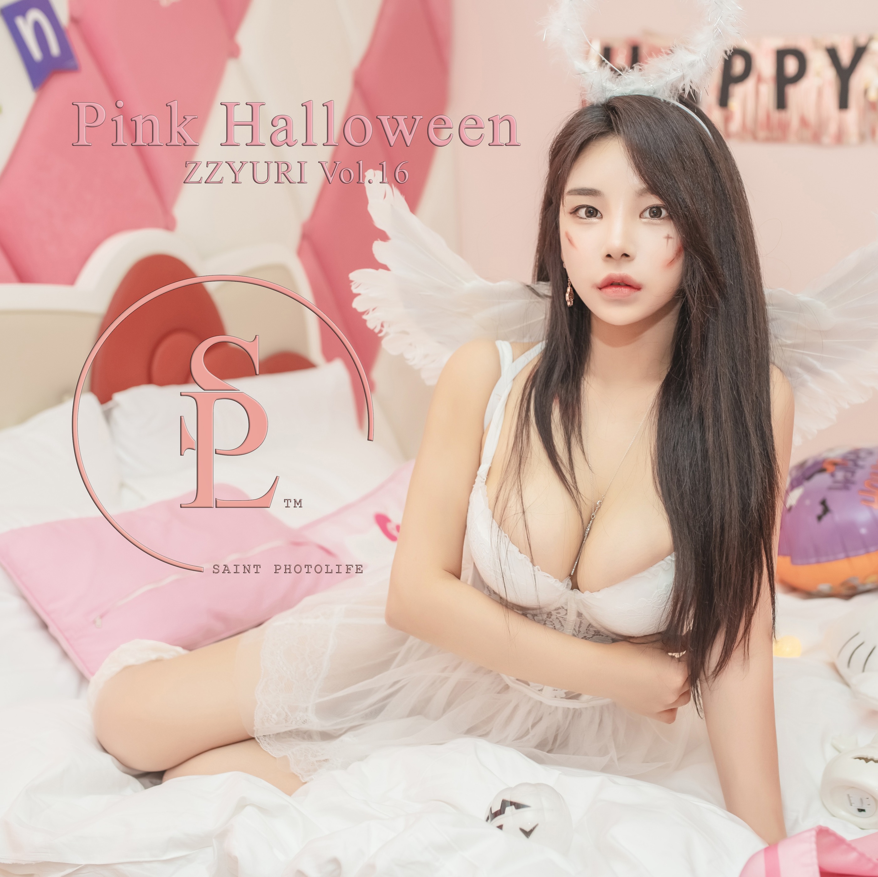 图片[1]-Zzyuri(쮸리) – NO.023 SAINT Photolife – Zzyuri – Vol.16 Pink Halloween[58P]-XikXak